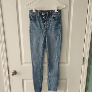 American Eagle Outfitters High Rise Light Blue Jeans